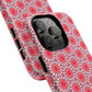 Roseburst Mosaic Vibrant Flower Pattern iPhone Case, Stylish iPhone Cover, Tough Magnetic Case, Floral Gift, Trendy Accessory for Her