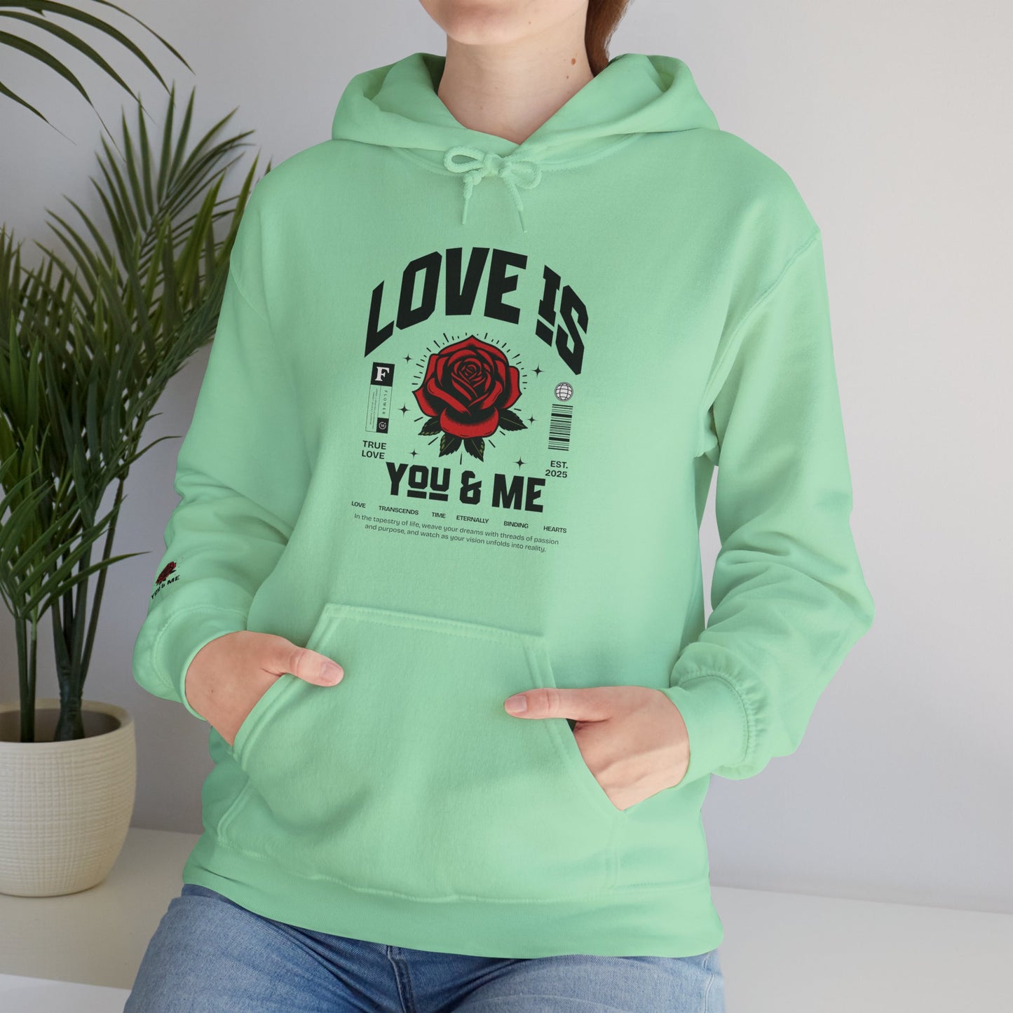 You and Me Unisex Gildan Hoodie Sweatshirt