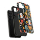 Whimsical Feline Garden iPhone and Samsung Tough Phone Cases,