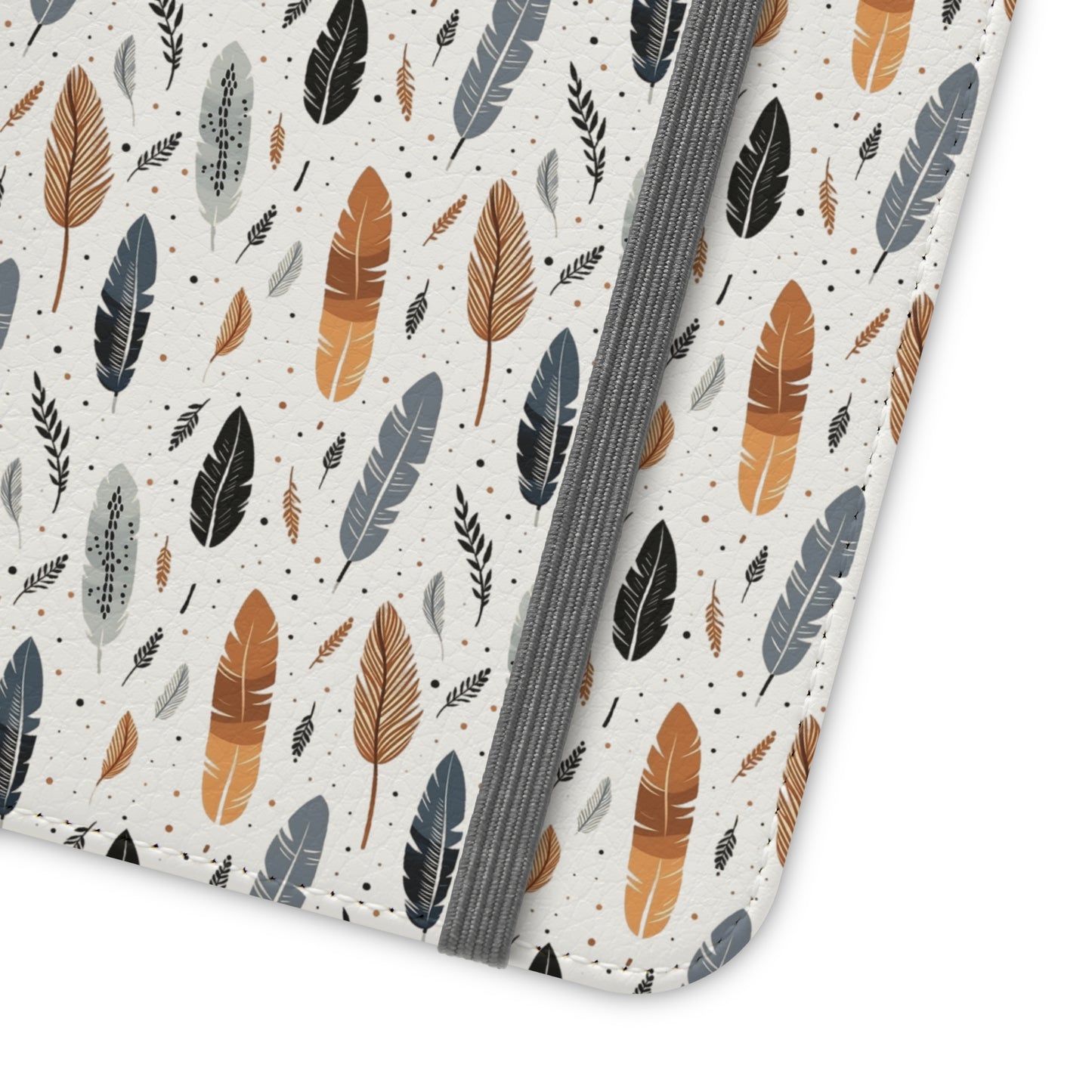 Whispering Feathers iPhone and Samsung Flip Cases