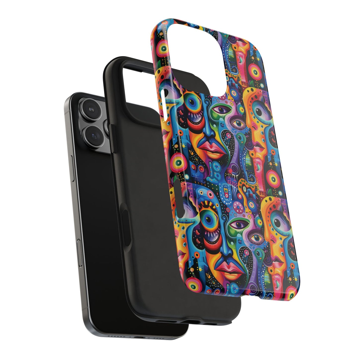 Psychedelic Visions Vibrant Art iPhone and Samsung Phone Case - Stylish Tough Case for Artists & Creatives.