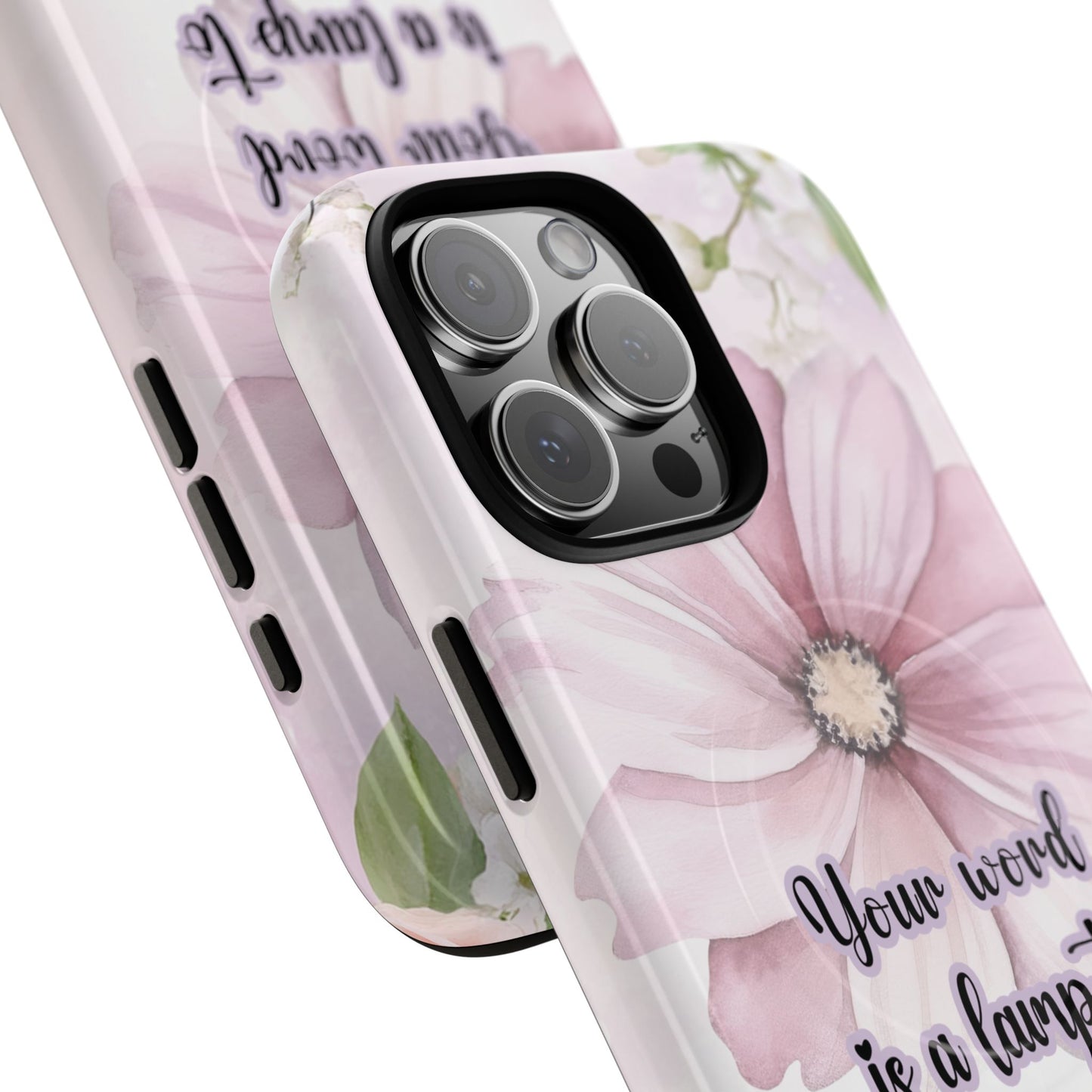 Your Word is a Lamp to My Feet Psalm 119:105 | Inspirational Gift, Tough iPhone Magnetic Case | Scripture, Bible Verse, MagSafe® iPhone® Tough Case, iPhone 14, iPhone 15, iPhone 16, Pro, Pro Max, Plus