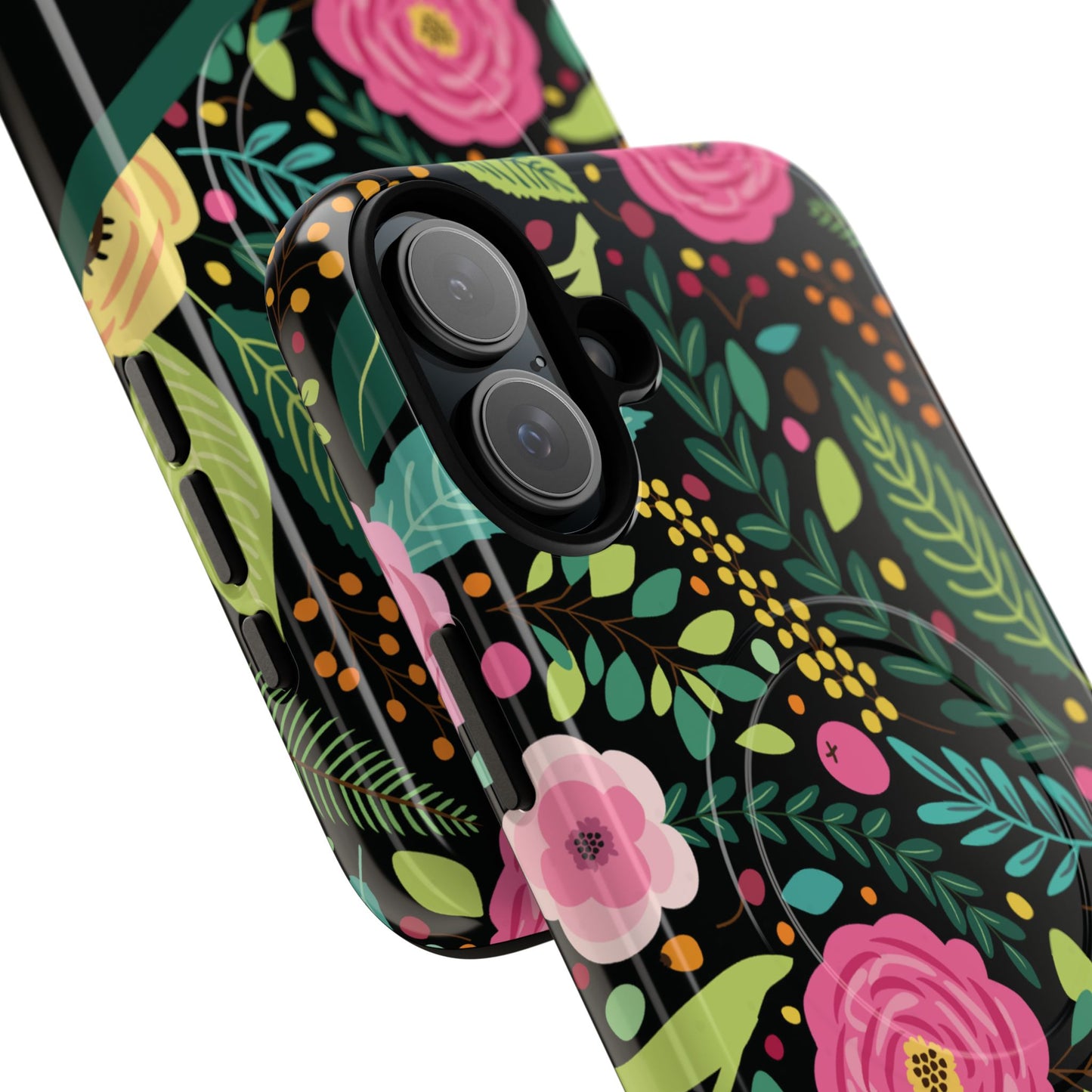 Personalized Floral Fantasy Tough Magnetic iPhone Cases- a Gift for Gardeners, Mother's Day, Birthday Gift, Anniversary Gift, Presents
