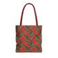 Red Tropical Bliss Tote Bag