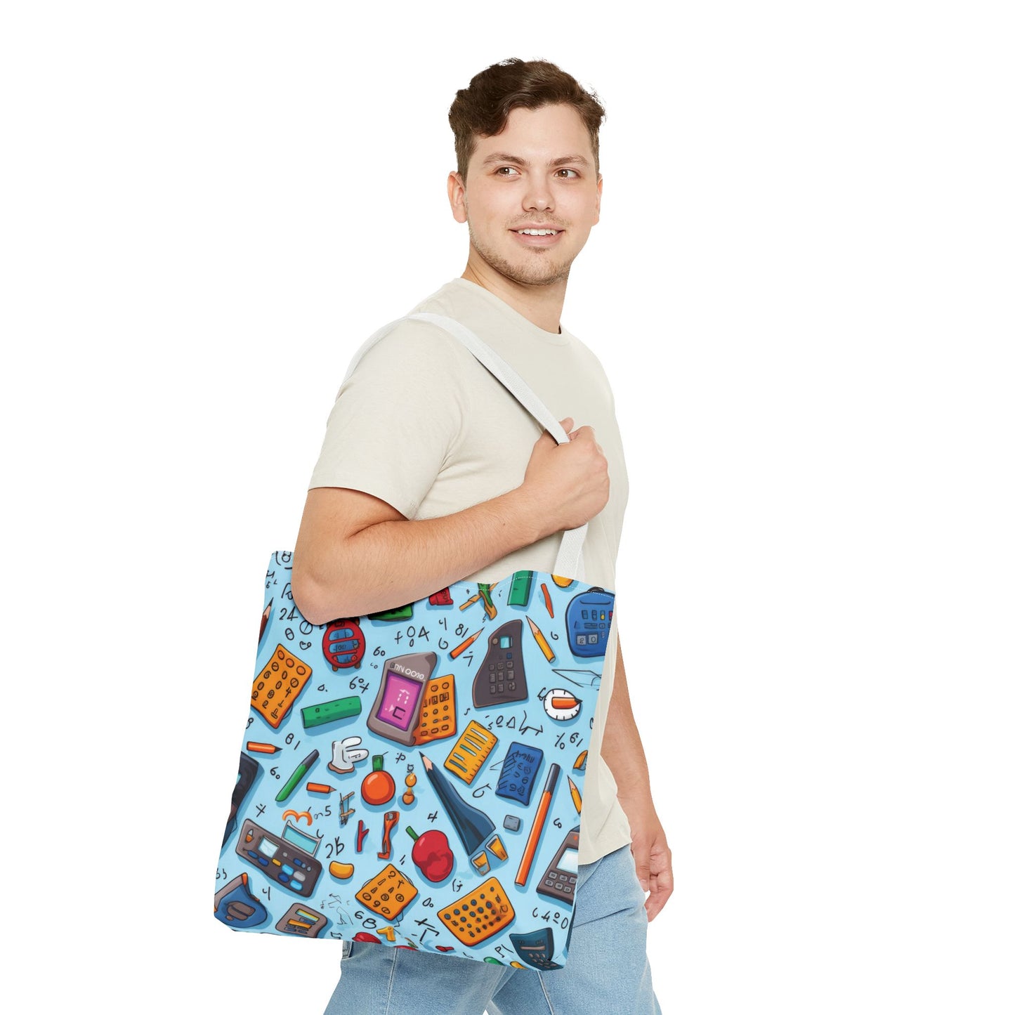 Blue Academic Adventures Tote Bag