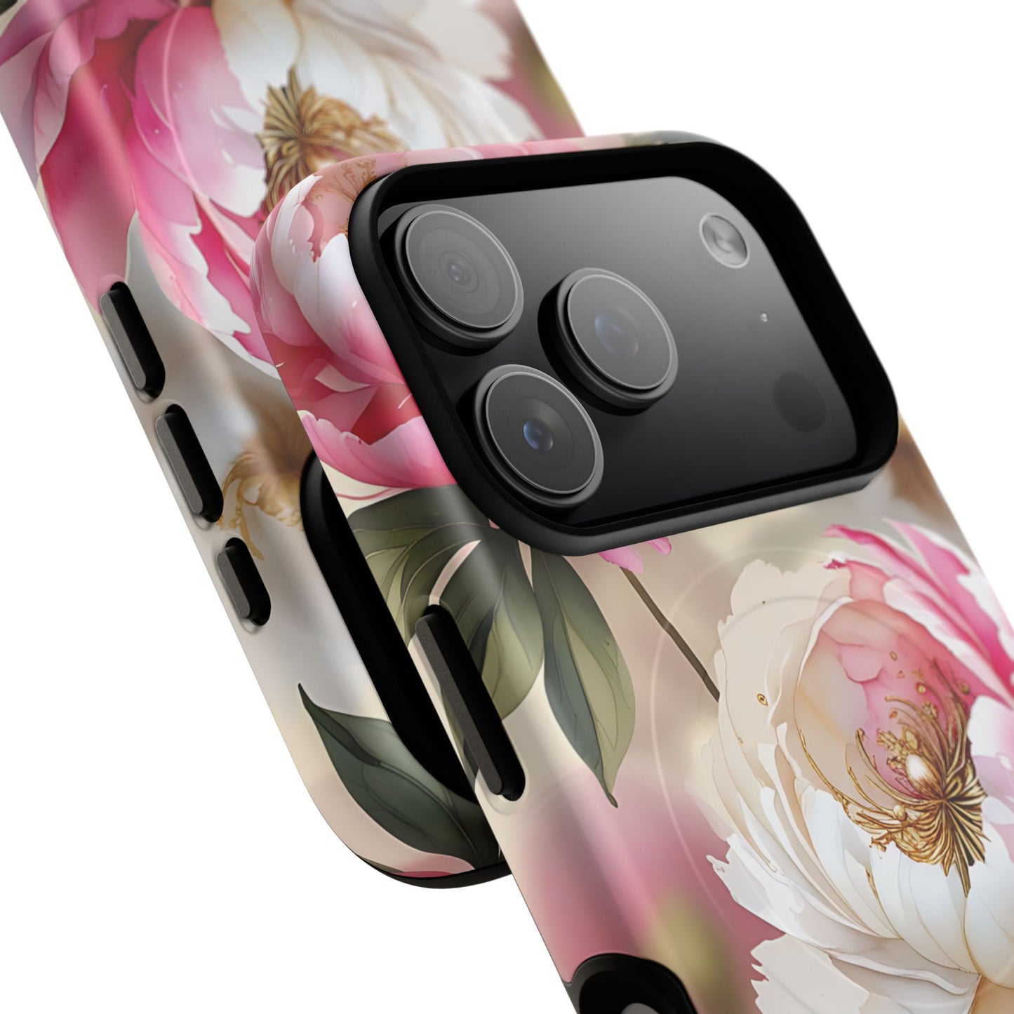 Blooming Petals Tough Magnetic Phone Cases, Elegant Phone Cover, Durable Case for Flower Lovers, Phone Accessories