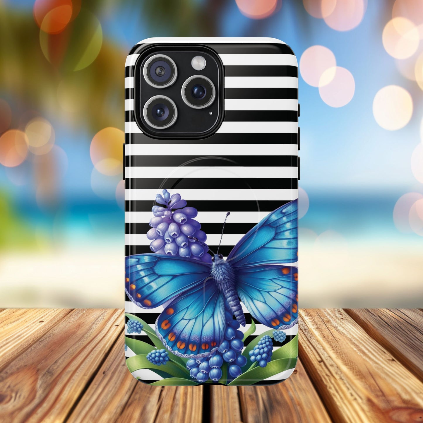 Midnight Bloom Tough iPhone Magnetic Cases - Floral, Stylish iPhone Cover, Gift for Her, Custom Mobile Case, Trendy iPhone Accessories