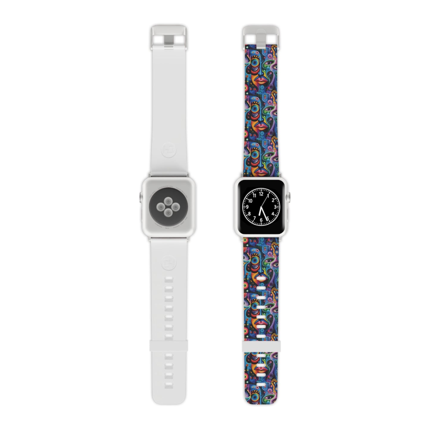 Psychedelic Visions Colorful Artistic Watch Band for Apple Watch - Vibrant Design for Style Enthusiasts
