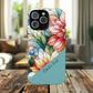 Personalized Radiant Gardenlight Stained Glass Tough MagSafe Magnetic Case, Vibrant Flower Cover, Durable Protective Case, Unique Gift for Her, Spring Elegance, iPhone® 13, 14, 15, 16, 17, Pro, Pro Max, Plus Cases.