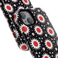 Crimson Spark Radiance Bold Floral Magnetic iPhone Cases, Stylish Tough Cases, Unique iPhone Accessories, Perfect Gift for Her, Trendy Tech Gear.