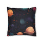 Whimsical Feline Garden Spun Polyester Square Pillow