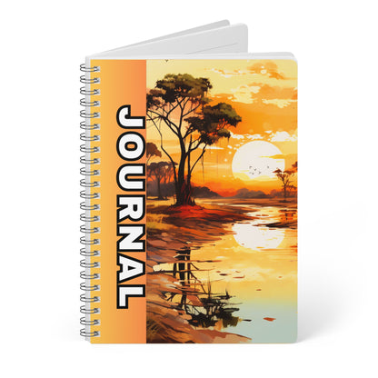 Sunset Serenity A5 Journal | Nature Inspired Notebook, Travel Journal, Sketchbook, Gift for Nature Lovers, Writing Journal