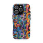 Psychedelic Visions Colorful Art iPhone Case - Tough Cases with Vibrant Abstract Design