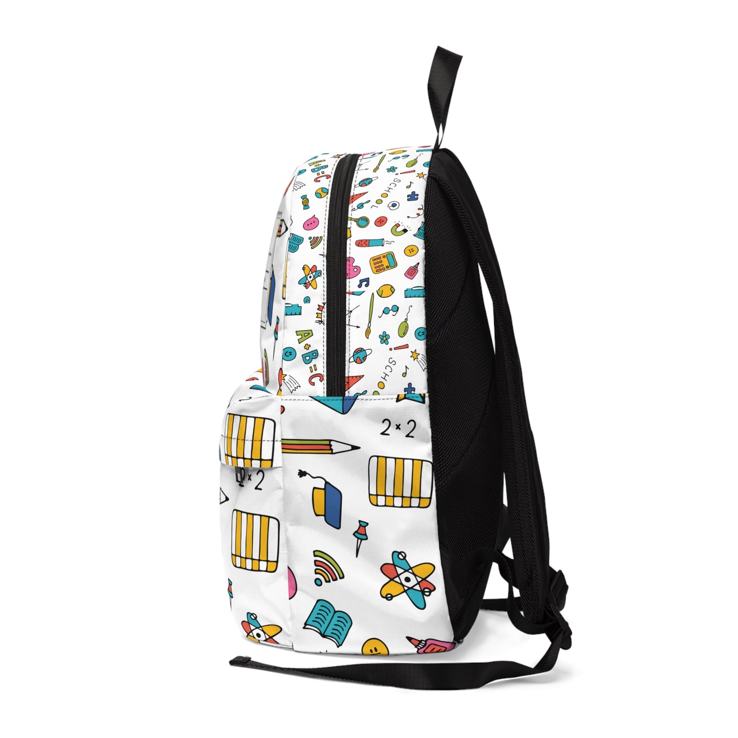 Personalized Classroom Couture Composition Book Inspired Colorful Kids' Backpack, School Bag, Fun Pattern Backpack, Cute Child's Rucksack, Composition Backpack, Unique School Supplies