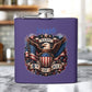 Personalized 4th of July Stainless Steel Flask – Patriotic Eagle Hip Flask (6 oz)