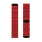 Winter Wonderland Red Sublimation Socks - High-Quality Comfort with Stylish Sublimated Print