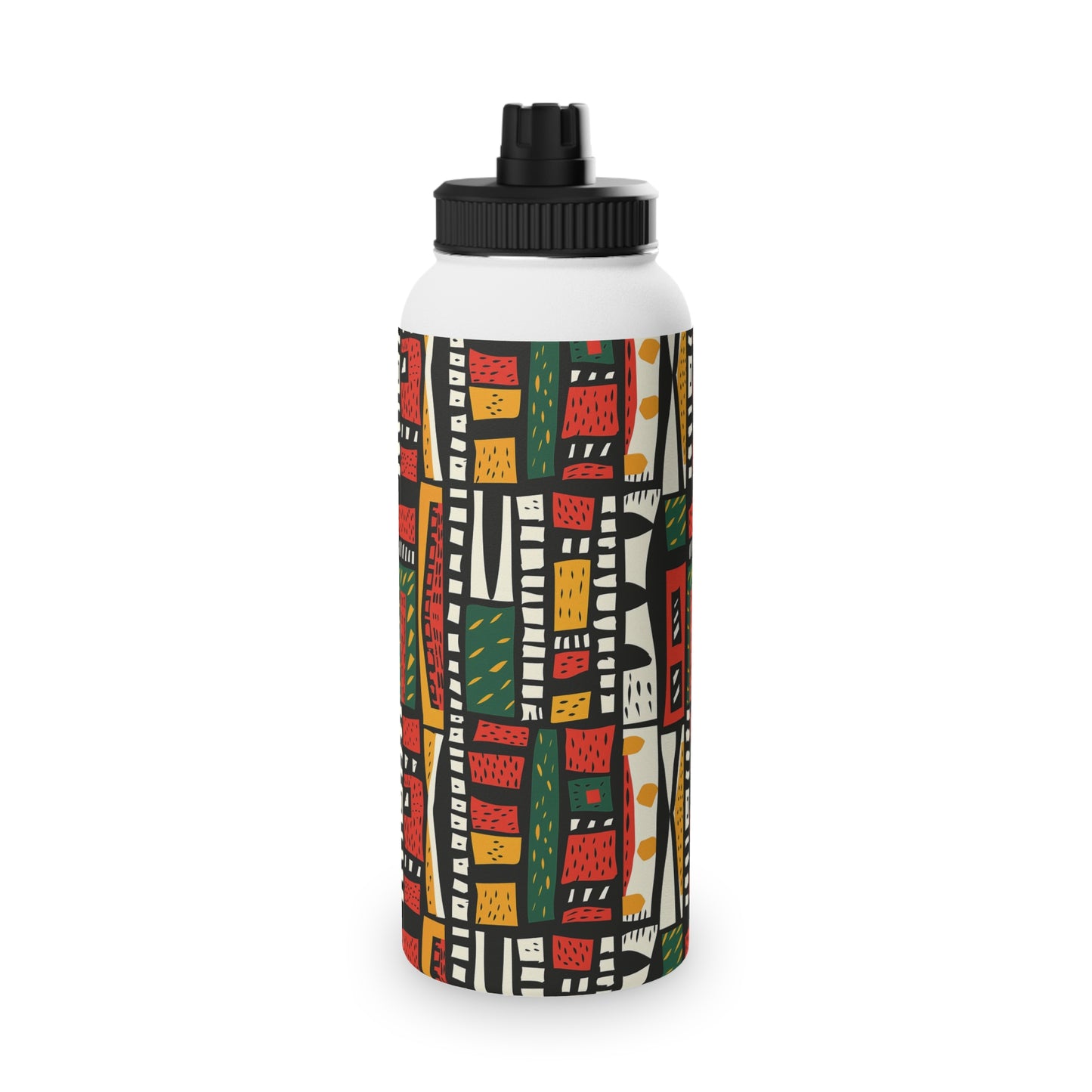 Tribal Harmony Stainless Steel Water Bottle, Sports Lid