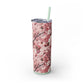 Cherry Blossom Skinny Tumbler with Straw - 20oz Floral Drinkware