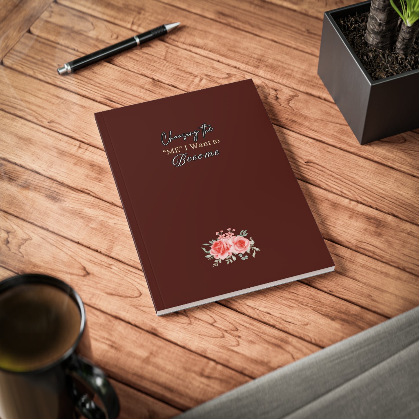 A5 Softcover ''Choosing the 'me' I want to Become'' Notebook, Inspirational Journal for Self-Reflection, Perfect for Gifts or Daily Planning, Ideal for Students, [...]