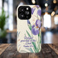 Delight yourself in the Lord Psalm 37:4, Inspirational Gift, iPhone Magnetic Case Scripture, Floral Bible Verse, MagSafe® iPhone® Tough Case, iPhone 14, iPhone 15, iPhone 16, Pro, Pro Max, Plus.