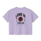 You and Me Valentine Women's Comfort Colors Boxy Tee