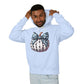 Polka Dot Pumpkin Charm Lightweight Hooded Sweatshirt