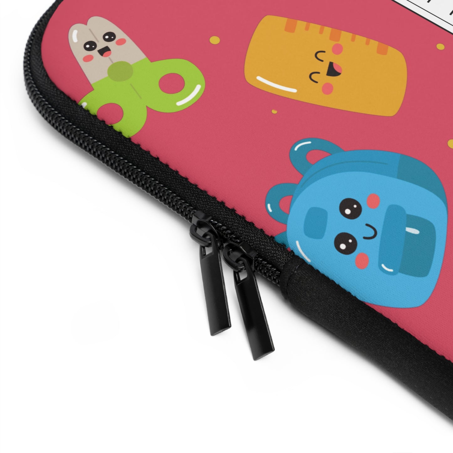 Personalized Kawaii Laptop Sleeve with Composition Book Inspired Design, Customizable Tech Case, School Supplies, Gift for Students, College Essentials, Back to School