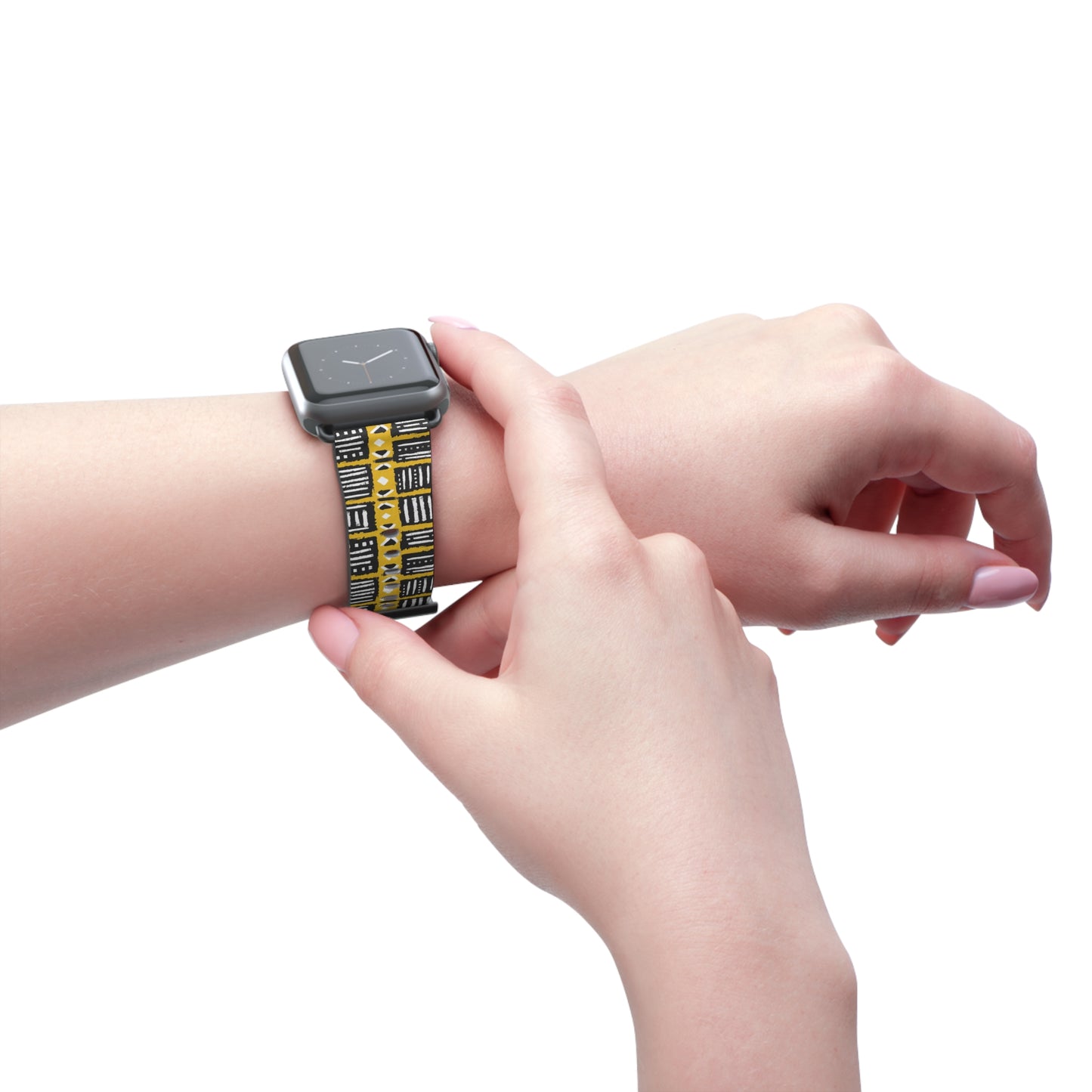 Tribal Vibes Stylish Abstract Print Watch Band - Unique Accessory for Fashion Lovers.