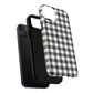 Black and White Gingham Phone Case, Tough Magnetic Cases, Stylish Phone Cover, Gift for Her, Trendy Phone Accessory, Checkered Print