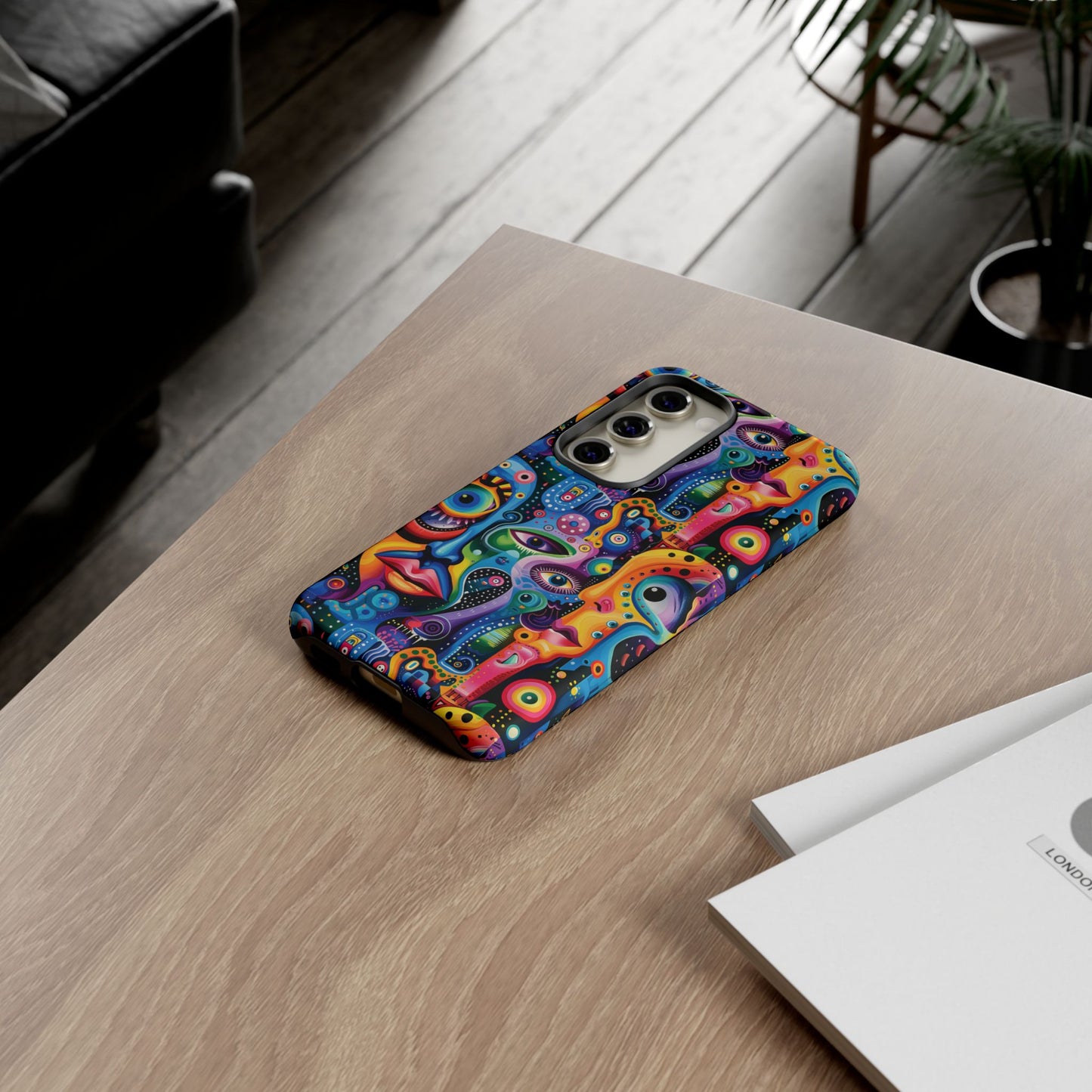 Psychedelic Visions Vibrant Art Google Pixel, iPhone and Samsung Phone Case - Tough Cases for Creative Souls