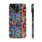 Psychedelic Visions Slim iPhone Case - Vibrant Design for Artistic Souls