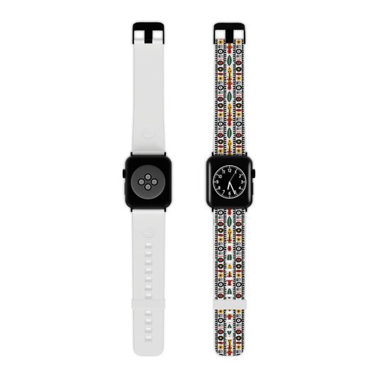 Afrobeat Harmony Colorful Geometric Apple Watch Band - Stylish & Unique Design