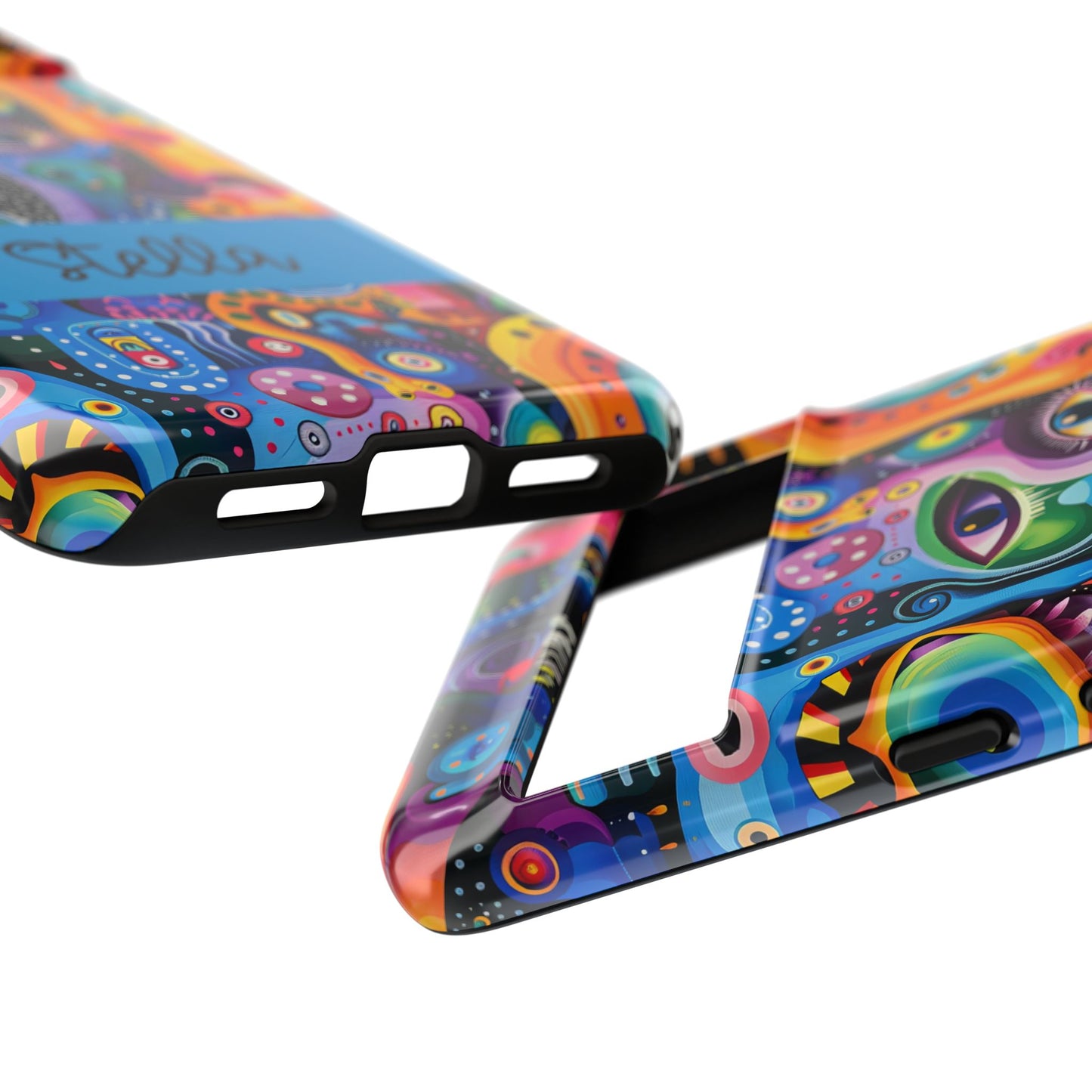 Psychedelic Visions Vibrant Samsung, iPhone and Google Pixel Phone Cases - Colorful Artistic Design
