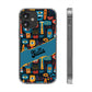 Phone Case — Colorful Abstract Faces Clear Impact-Resistant Case