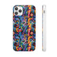 Psychedelic Visions Flexi iPhone and Samsung Case - Colorful Abstract Design.