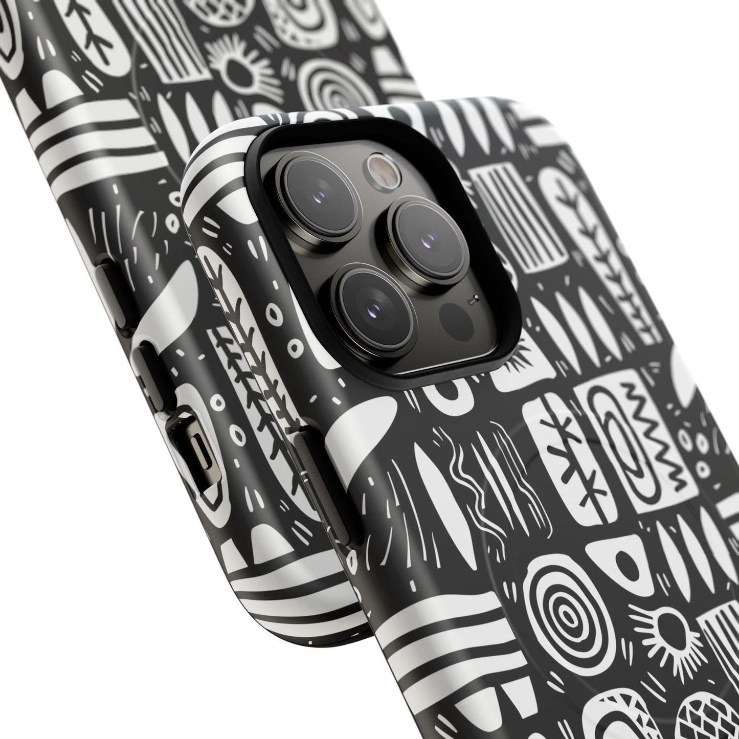 Modern Abstract Geometric Tough Magnetic Phone Case, Durable Phone Accessory, Gift for Him or Her, Artistic Design, Modern Decor
