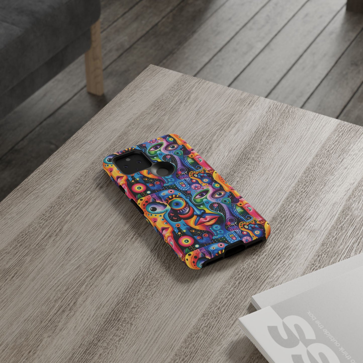 Psychedelic Visions Vibrant Samsung, iPhone and Google Pixel Phone Cases - Colorful Artistic Design