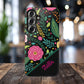 Personalized Floral Fantasy Samsung and Google Pixal Phone Case – Personalized Tough Cases with Colorful Garden Design