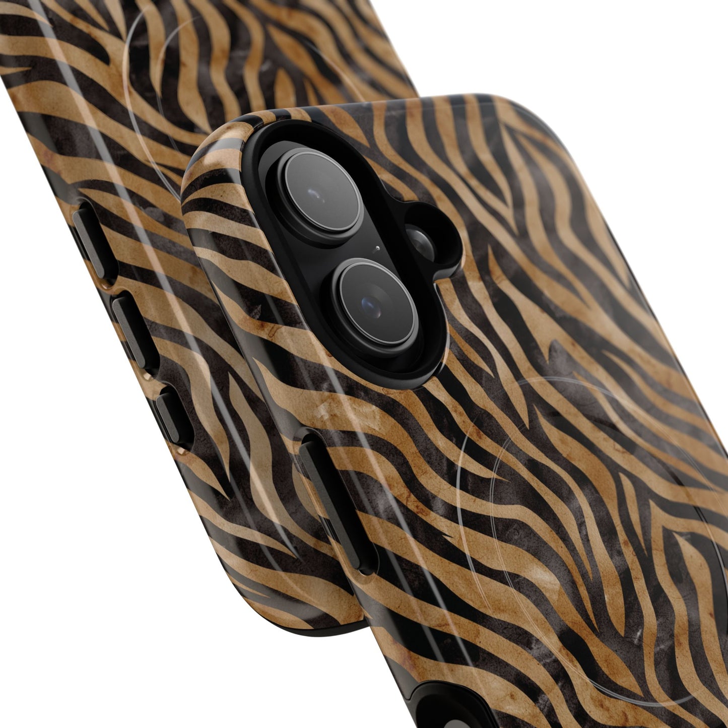 Tough Magnetic iPhone Case with Zebra Print, Stylish Protection for iPhones, Unique iPhone Accessory, Gift for Animal Lovers]