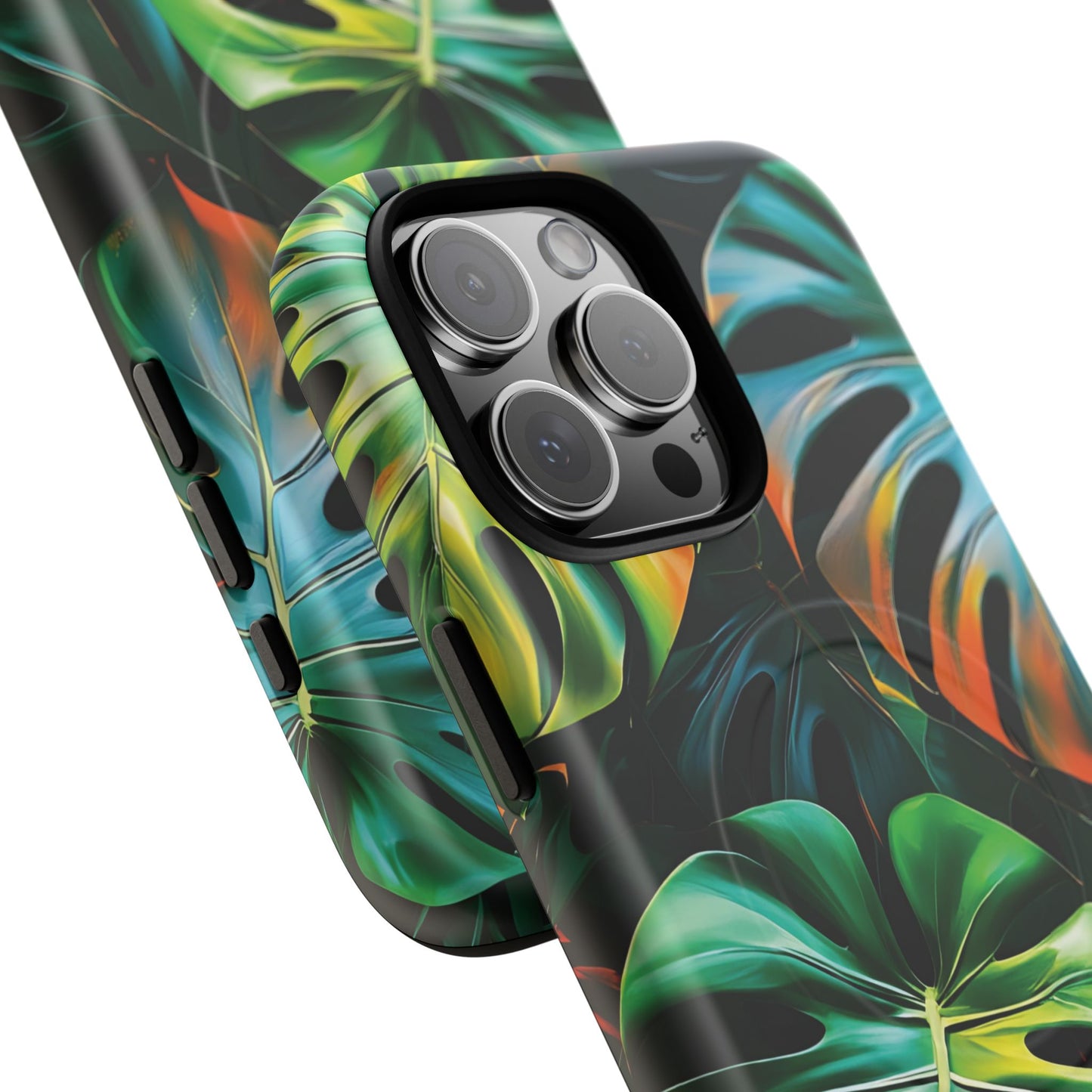 Tropical Leaf Phone Case | Tough Magnetic Cases, iPhone Accessories, Gift for Him/Her, Phone Protection, Summer Style, Trendy Design
