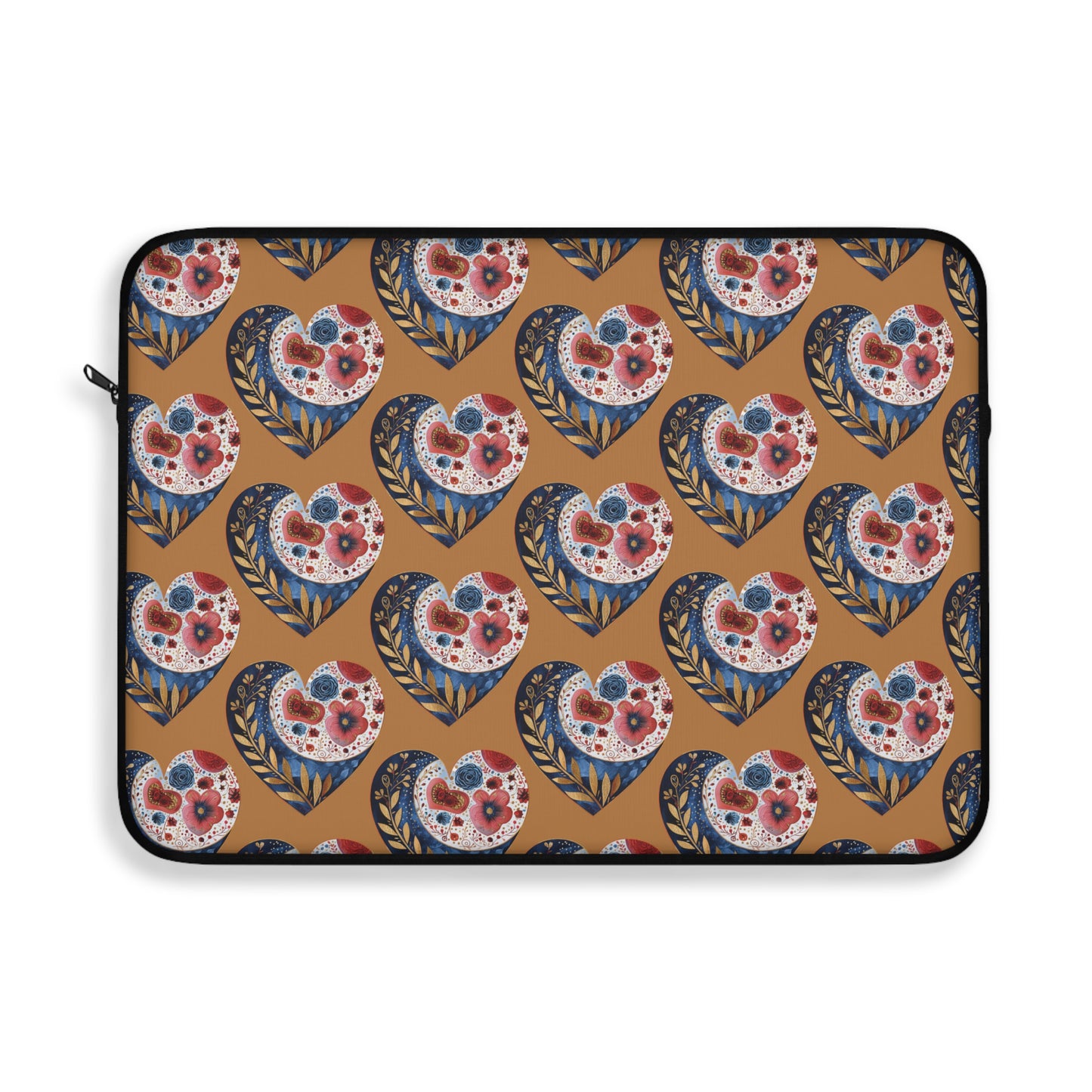 Floral Hearts Laptop Sleeve