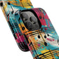 Vibrant Music Note Phone Case, Tough Magnetic Case, Music Lover Gift, Colorful Phone Accessory, Customizable Phone Cover, Unique Gift Idea