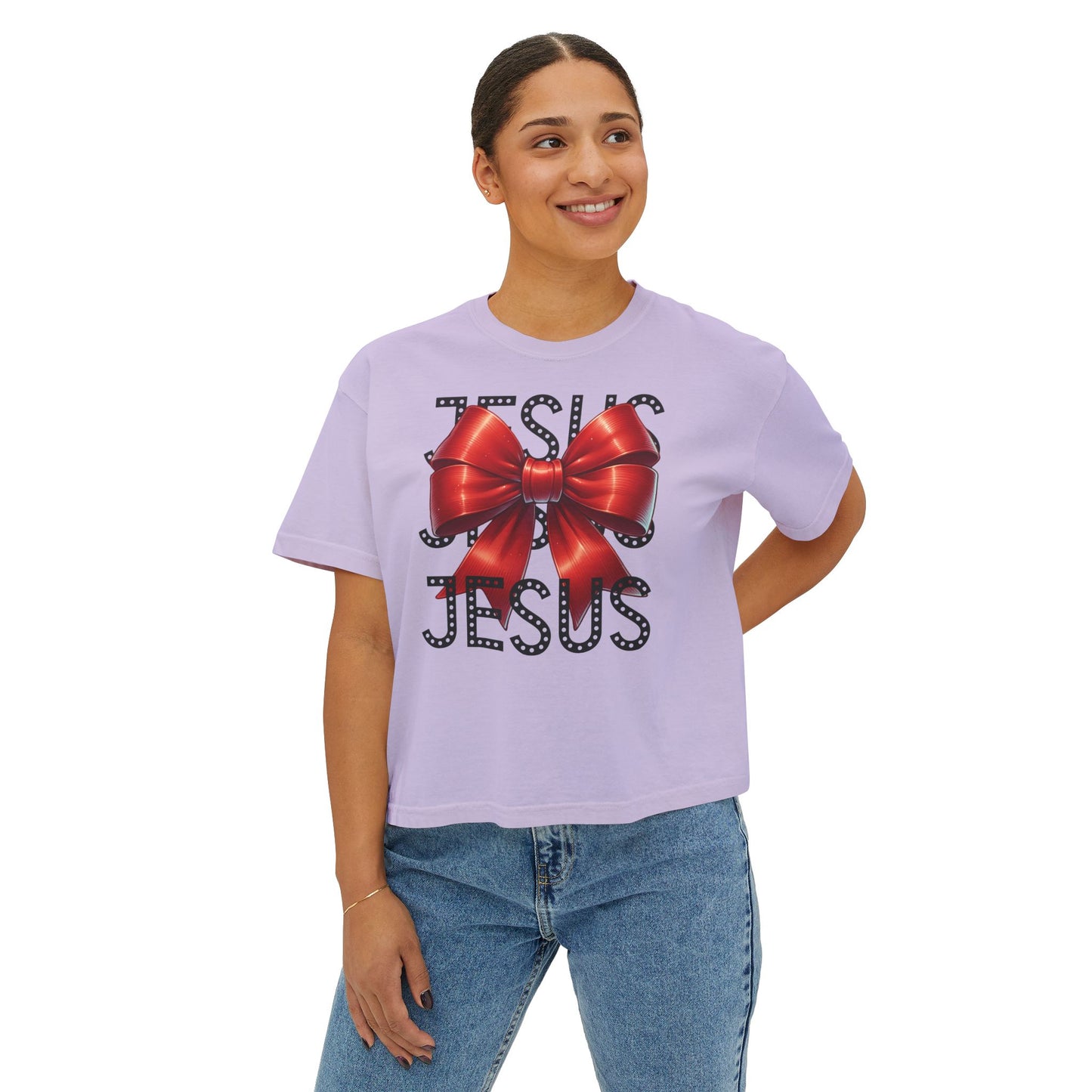 JESUS Women's Comfort Colors Boxy Tee