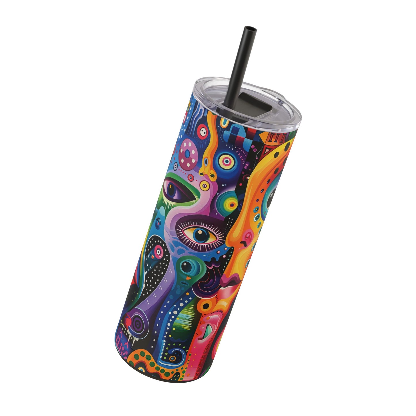 Psychedelic Visions Maars Maker Skinny Matte Tumbler, 20oz (PY)