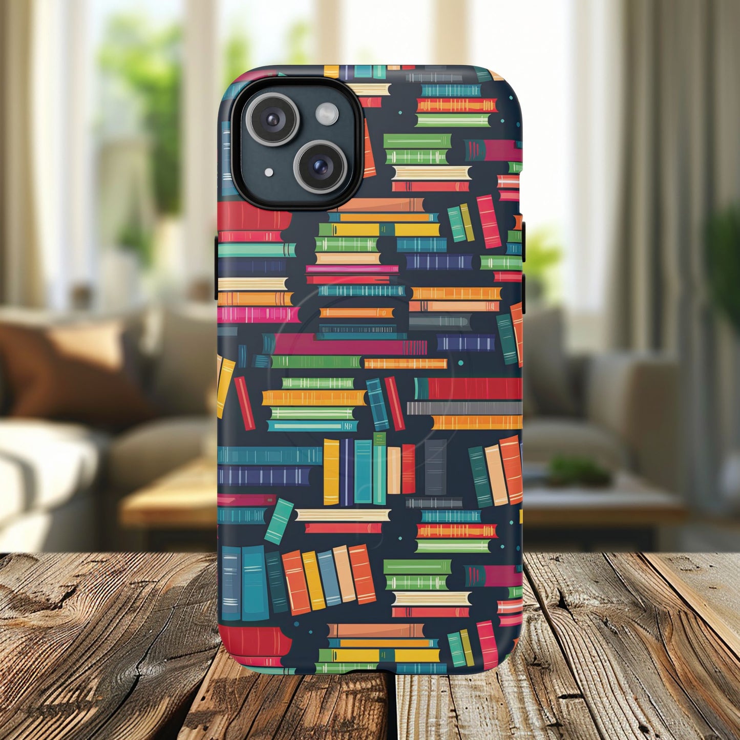 Colorful Book-Themed Phone Case, Literary Gift, Tough Magnetic Case, Book Lover’s Accessory, Phone Protection, Reading Enthusiast