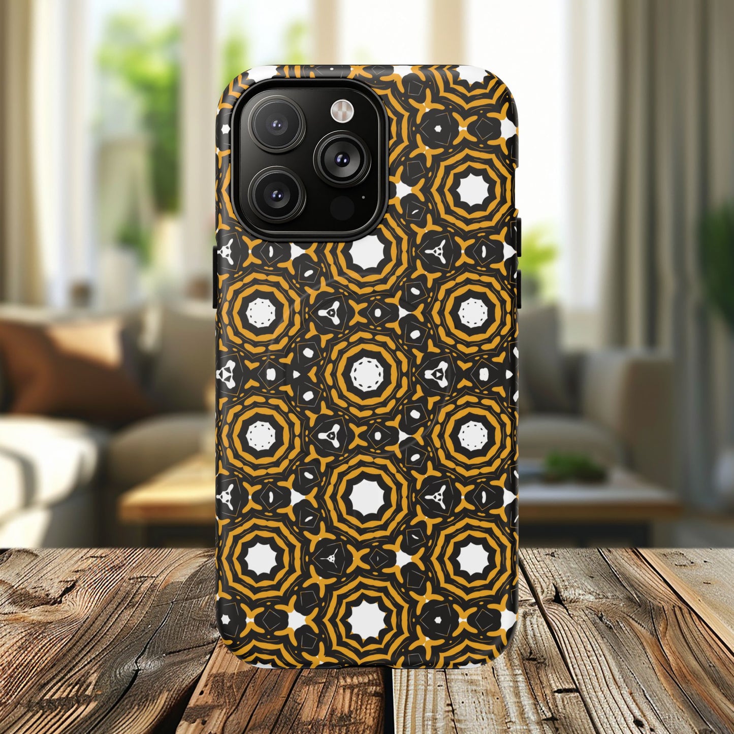 Stylish Tough Magnetic Phone Case, Unique Pattern Phone Cover, Durable Magnetic Case, Trendy Tech Accessories, Gift for Phone Lovers