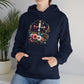 Faith and Floral Cross Unisex Heavy Blend™ Gildan Hooded Sweatshirt.