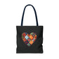 Patched Heart Tote Bag