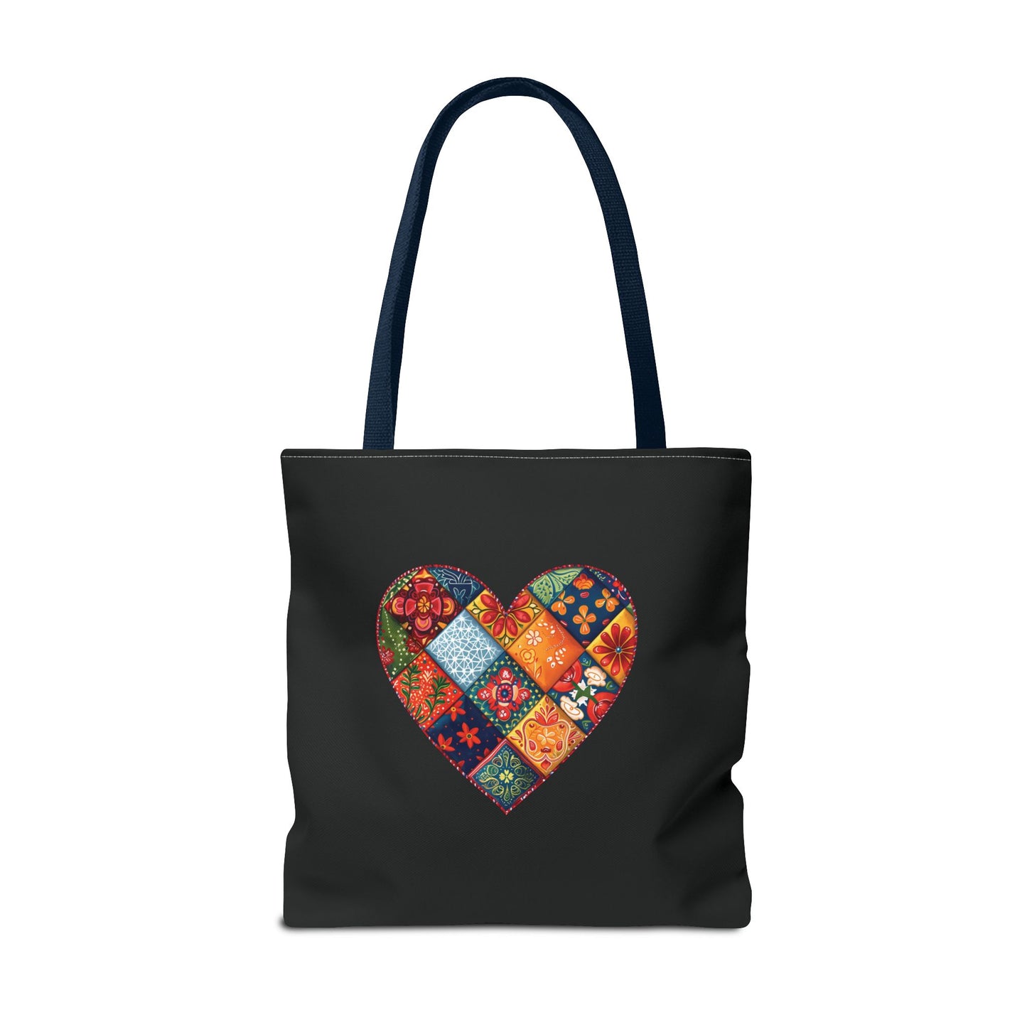 Patched Heart Tote Bag