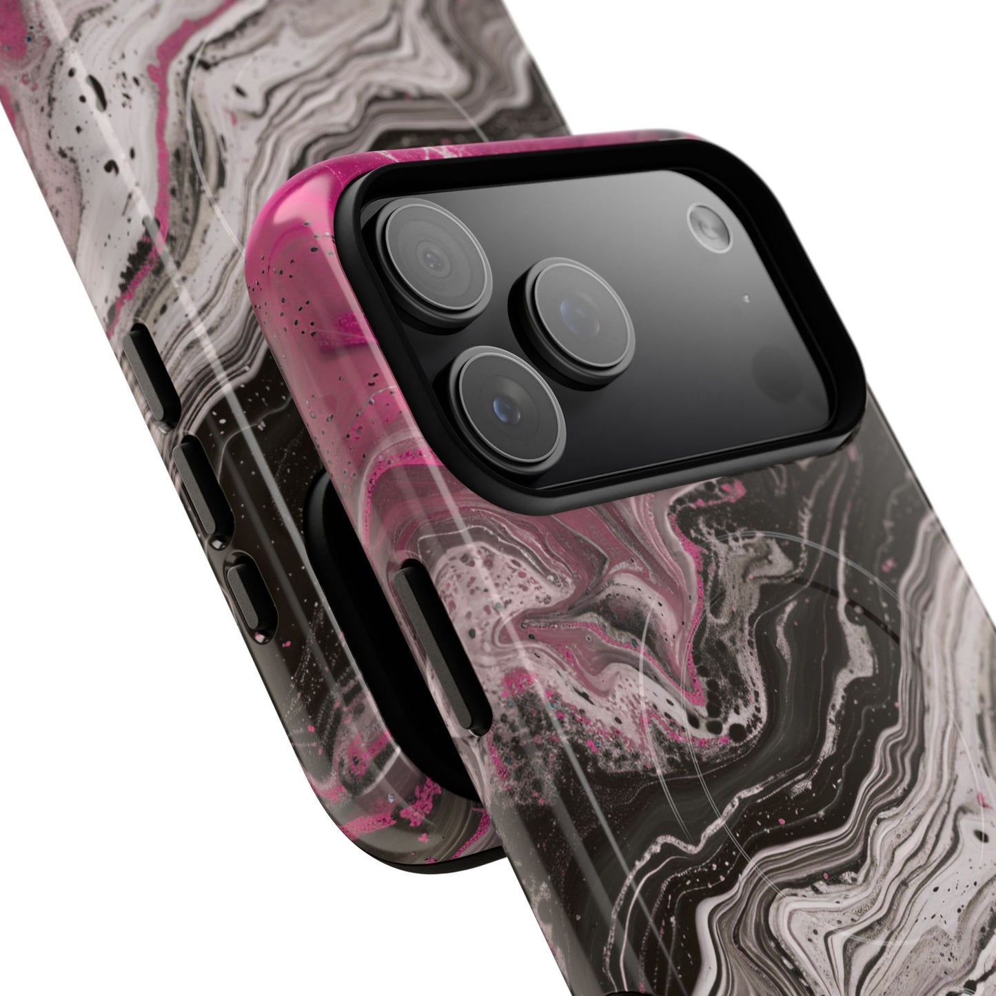 Stylish Magnetic iPhone Cases for Tough Protection, Trendy iPhone Covers, Gift for Teens, Modern Tech Accessories, Marble iPhone Design Cases